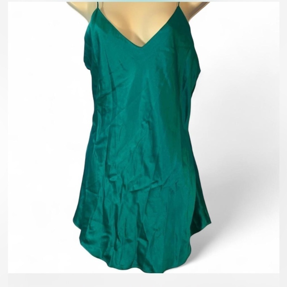 Victoria’s Secret original catalogue teal chemis slip silk lingerie medium